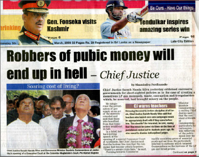 Lanka e news english index