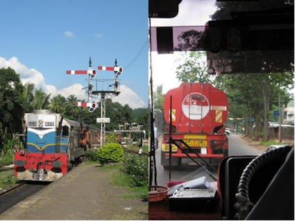 Train (left) and Dangerous Driving Train (left) and Dangerous Driving