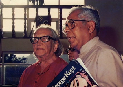 Dr. Cyril Ponnamperuma (right) and artist George Keyt - A meeting of Two Cultures... Dr. Cyril Ponnamperuma (right) and artist George Keyt - A meeting of Two Cultures...