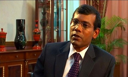 President Mohamed Nasheed of the Maldives