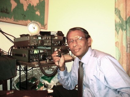 Victor Goonetilleke, a radio ham since 1966 Victor Goonetilleke, a radio ham since 1966
